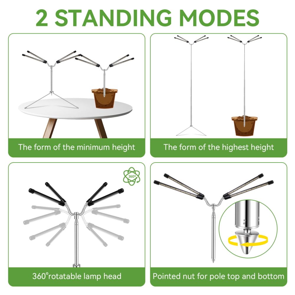Amazon.com : Grow Lights for Indoor Plants Full Spectrum,15-62